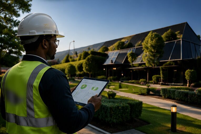 Renewable energy installation assessed under environmental and energy standards
